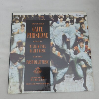Herbert Von Karajan Offenbach Gaite Parisienne Rossini Gounod w/ Shrink LP Viny