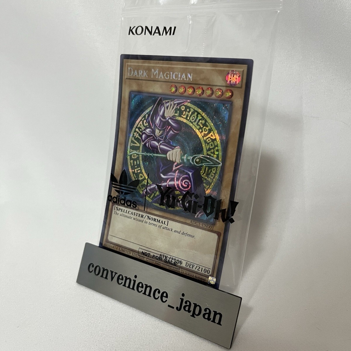 adidas yugioh promo card ADI2000 Yu-Gi-Oh! Yugi's World (with Sealed Dark Magician Card) since Yu Dark Magician Adidas Promo ADC1-EN001