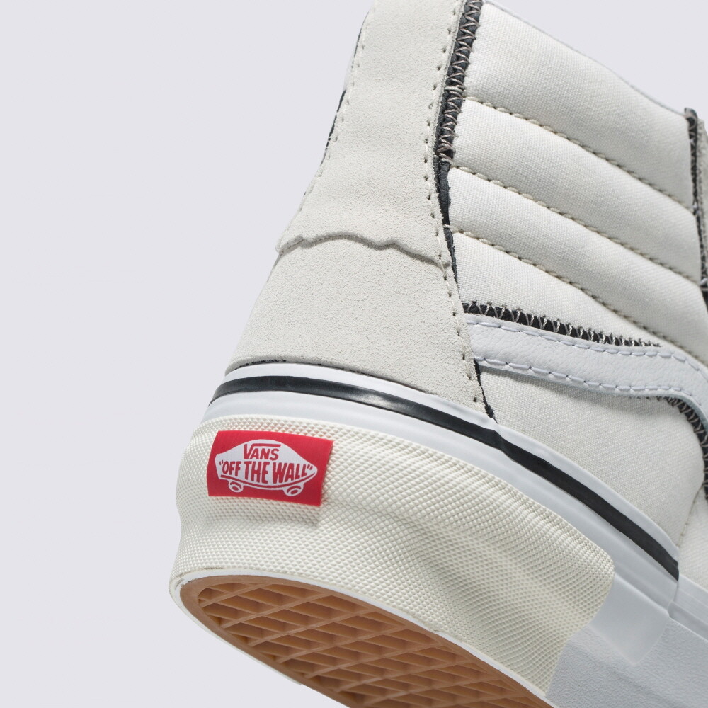 【美品】VANS Hi standard OG 23-24 26.0 箱付 New Vans Sk8-Hi Reconstruct Marshmallow/White Sneakers High