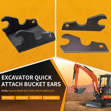 Quick Attach Excavator Bucket Ears for Kubota U35 KX71 KX91 KX121 KX040 KX033