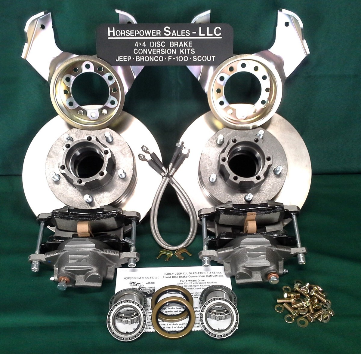 Jeep DISC BRAKE CONVERSION KIT, CJ2A, CJ3A, CJ3B, CJ5, Willys MB - Main Image