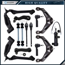 Front Control Arm and Ball Joint Sway Bar Tie Rod For 2001-2004 GMC Sierra 2500