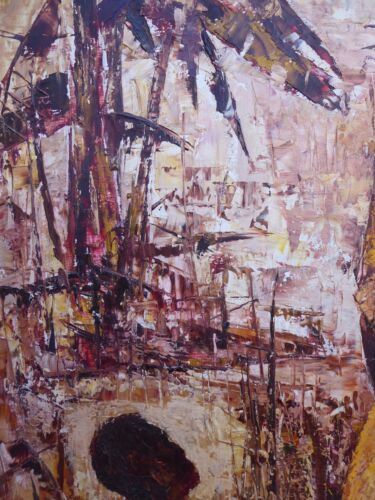 OIL PAINTING TRIBAL WOMEN LISTED ARTIST JOHN SELDON 1962 FREE SHIPPING ENGLAND - Picture 10 of 12