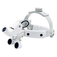 Dental Surgical Binocular Loupes Headband Glasses Magnifier LED Head Light 3.5X