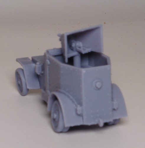 28mm 1/56 3D Resin printed WWI French Peugeot armoured car 1914 for Bolt Action - Bild 3 von 4