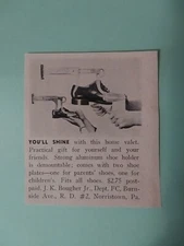 1953 Ad For Shoe Valet Shoe Holder.