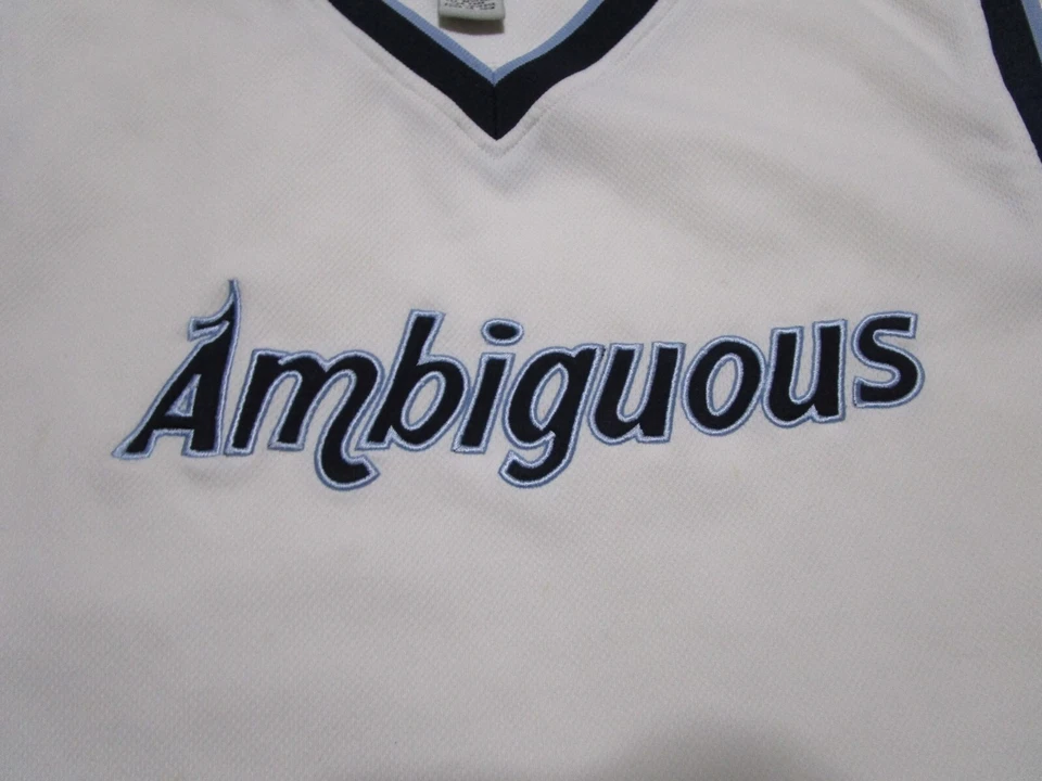 Camiseta sin mangas ambigua para hombre extra grande blanca azul monopatín logotipo Foto 2 de 4