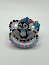 White Little Penguin Adult Pacifier