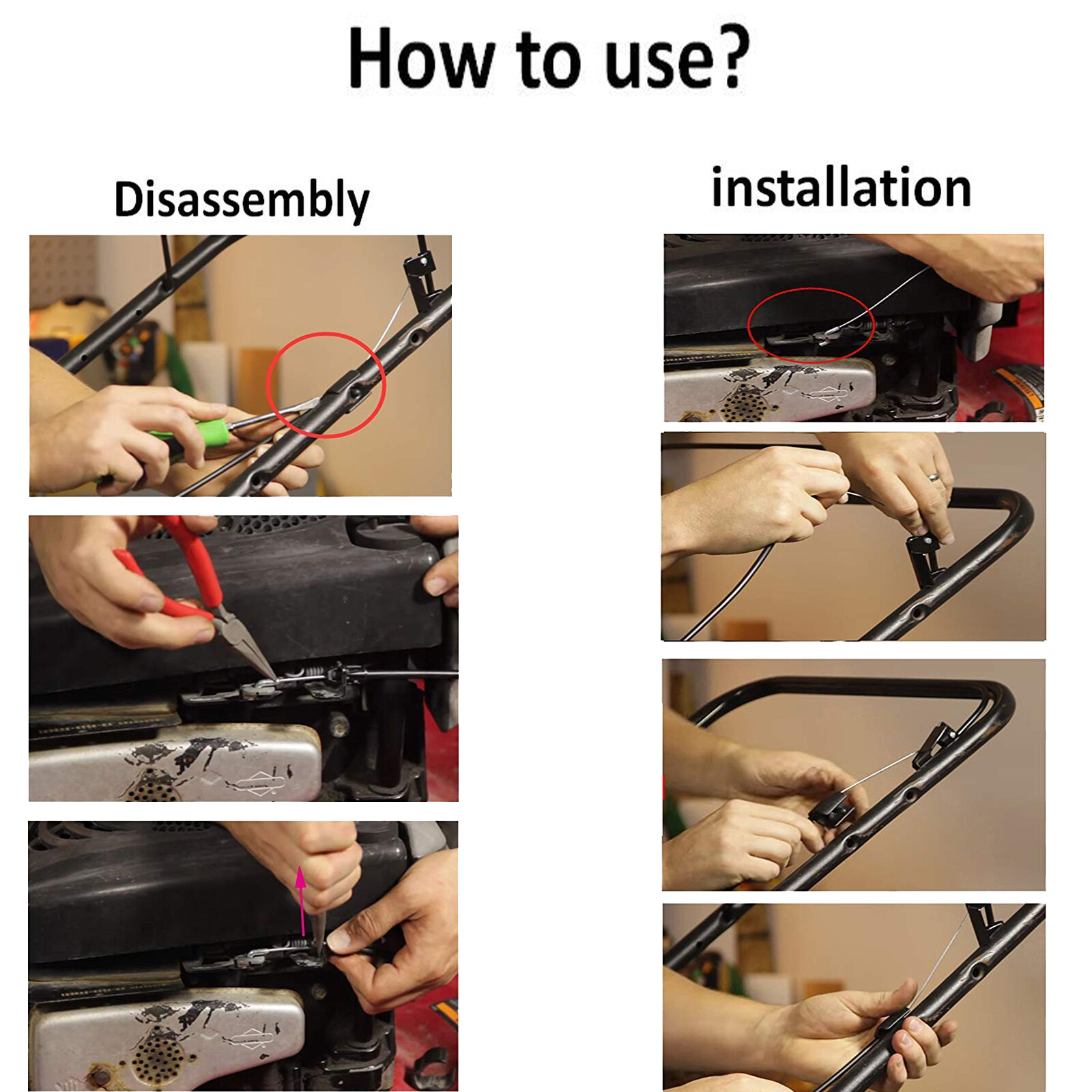 Craftsman Lawn Mower Replacement Engine Zone Control Cable 183567