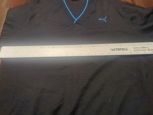 Puma Herren Pullover Sweatshirt schwarz & blau Sweatshirt UK Large - Bild 12 von 14