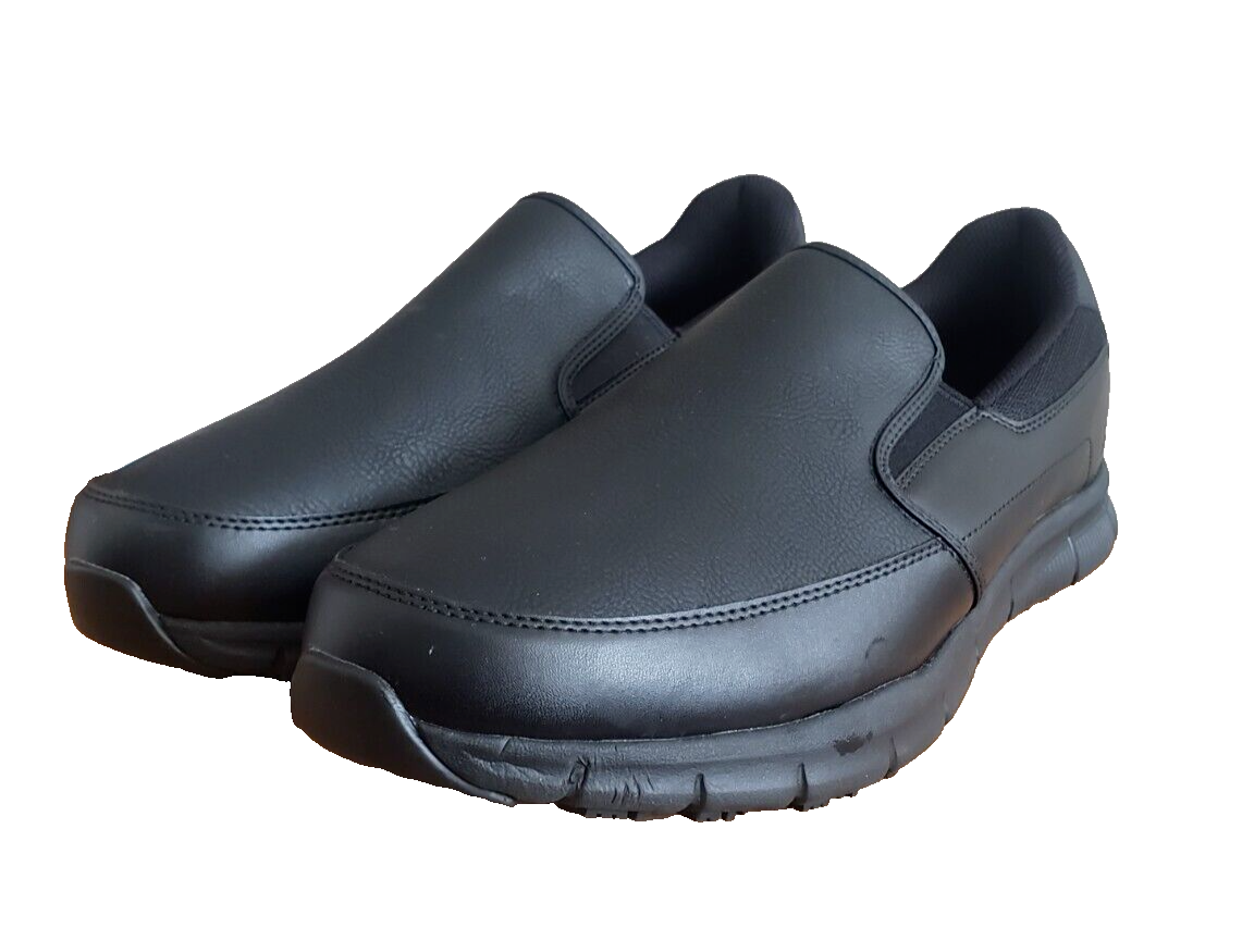 vmpgxgmページ Men's Skechers, Nampa - Groton SR Work Shoe 77157-BLK Black