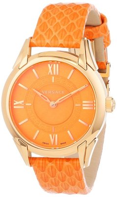 Versace Women's VFF060013 Dafne Rose Gold Ion Plated Elaphe Design Watch