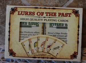 FISHING LURES OF THE PAST TWO DECK PLAYING CARDS SET~FEATURES 54 ANTIQUE LURES!