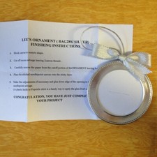 Lee Needlearts Silver tone ornament finishing case self finishing Needlework