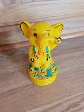 Vintage Elephant Piggy Bank Penny Pinchers Yellow Bankers Systems Inc Minnesota