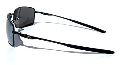 Oakley SQUARE WIRE Shiny Black POLARIZED Galaxy Chrome Lens