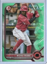 RARE 2022 BOWMAN MICHEL TRIANA ROOKIE CARD RC #BP-75 ~ 001/399 UNIQUE