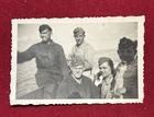WW2 WWII Original German Military wartime Photo Luftwaffe Soldiers On Boat