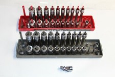 SNAP-ON TOOLS 1/4" DRIVE 6-POINT Metric & SAE SHALLOW/DEEP SOCKET SET USA 41pcs