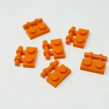 2540 LEGO Parts Plate Mod 1x2 Handlebar on Side Free Ends ORANGE (6)