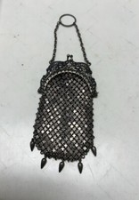 Sterling Silver Mesh ART NOUVEAU Handbag, R. Blackinton, c. 1900 Coin Purse 63G