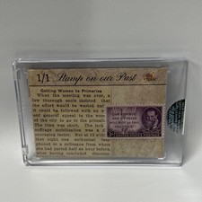 2019 THE BAR PIECES OF THE PAST JOSEPH PULITZER “1917” NEWSPAPER RELIC STAMP 1/1