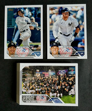 2023 Topps ~ NEW YORK YANKEES ~ 35 Card Team Set Series 1 & 2 with Update