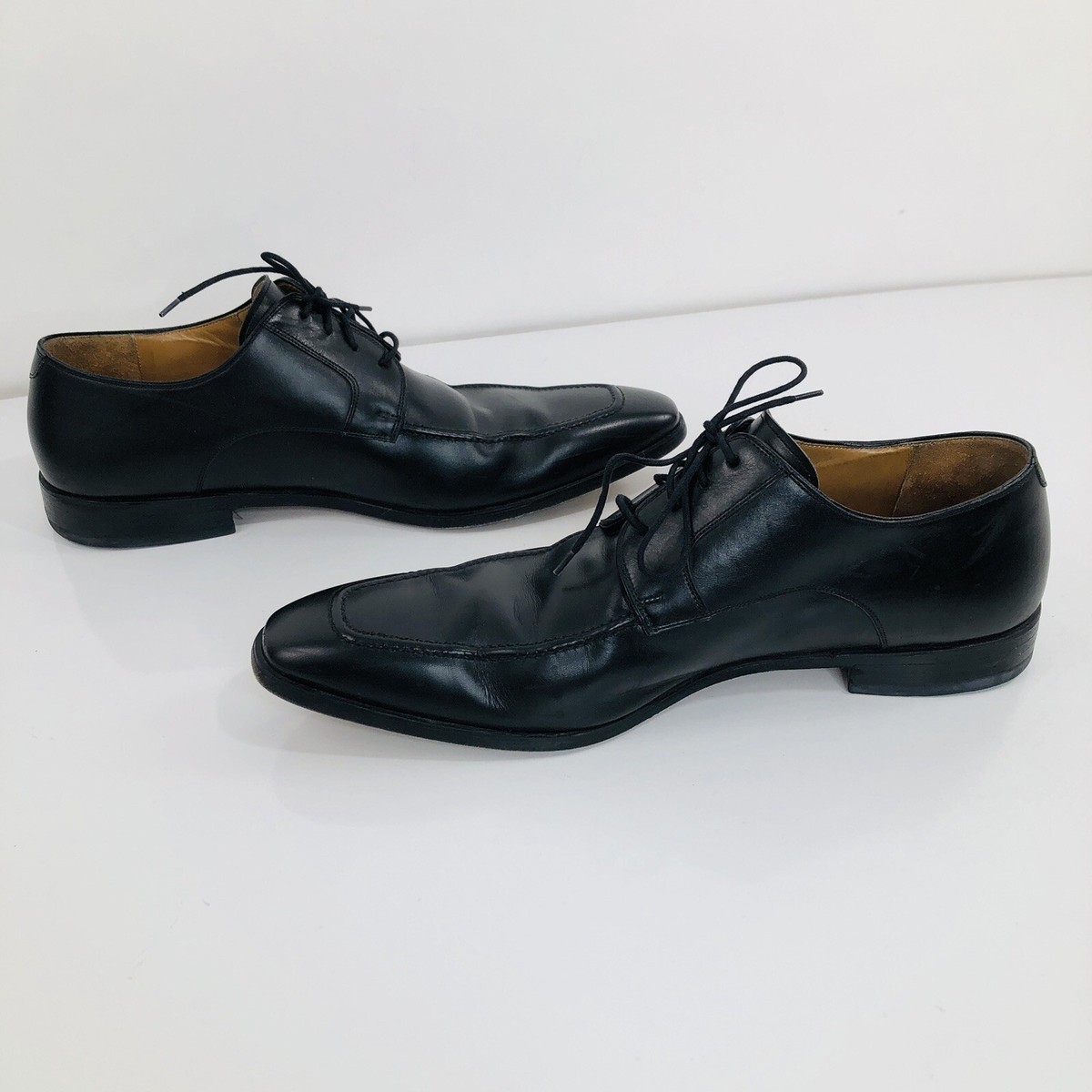 Magnanni Black Leather Oxford Dress Shoes Men’s 11.5M Made in Portugal Oxford Magnanni Black Dress Shoes for Men for sale | eBay main image 4