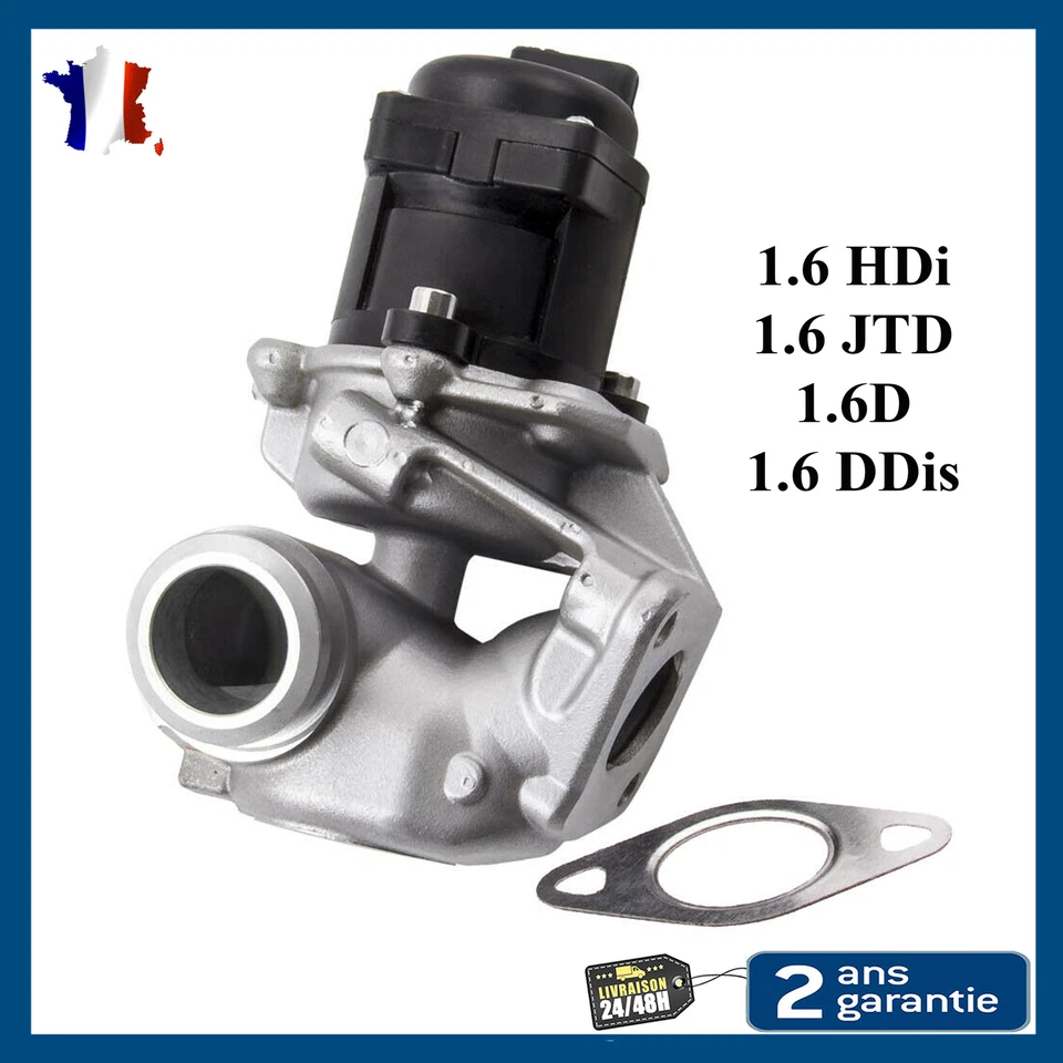 Vanne EGR pour Citroën C3 C4 C5 Peugeot 206 207 307 308 1.6 HDI 1618.NR - Imagen 2 de 4