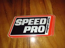 ICONIC LARGE SPEED PRO ENGINE PARTS DECAL 7 INCH X 3.75 INCH NOS  CIRCA 1980s