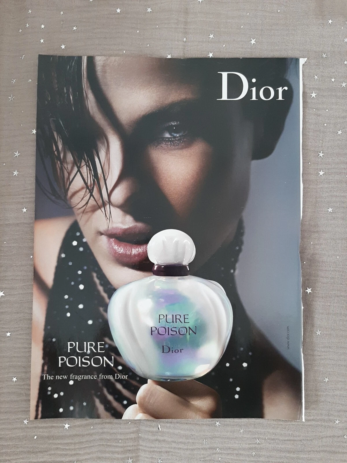Publicité papier Parfum. Perfume Ad C. Dior pure Poison de 2004 Ang