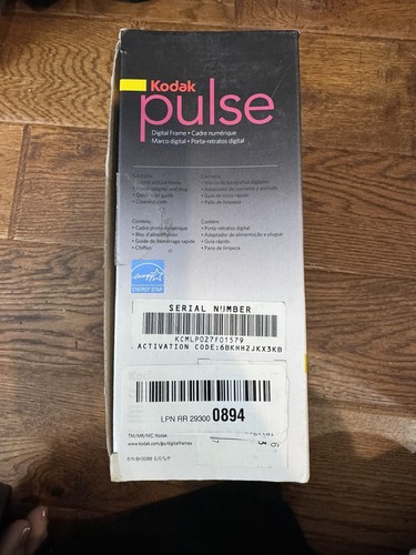 NEW AND SEALED Kodak Pulse 7" Digital Photo Frame Touchscreen Wi-Fi Certified - Picture 4 of 12