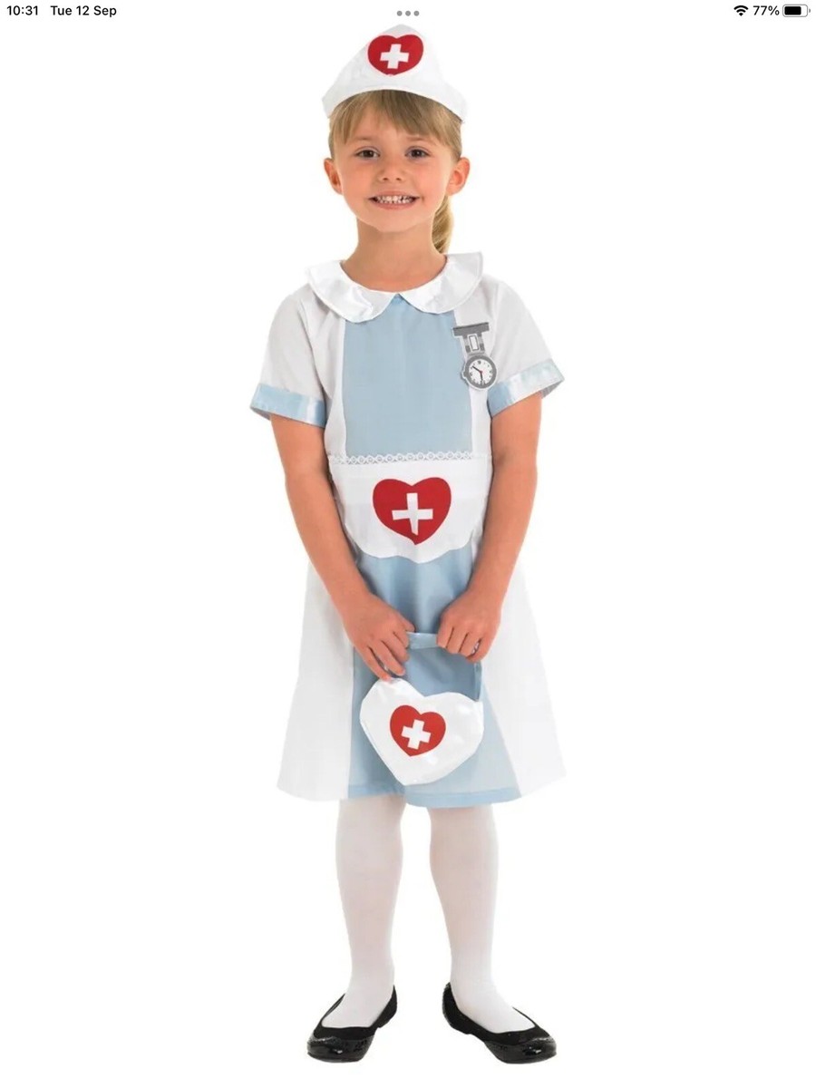Kids Doctor Costume Set – Includes White Jacket, Face Mask & Headpiece | Perfect For Halloween, Career Day & Dress-Up Play