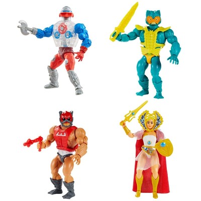Mattel Masters of the Universe Origins lotto Roboto Zodac Mer-man She-ra NUOVI