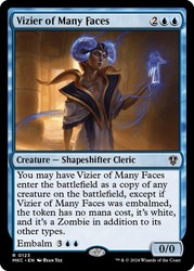 Vizier of Many Faces 123/392 Rare Commander: Murders at Karlov Manor
