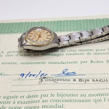 W/Papers 1975 Rolex Ladies Date 26 mm Two Tone Oyster Champagne Watch 6917 3