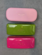Kate Spade New York Sunglasses Hard Cases Pink Green Orange Lot of 3 CASES ONLY