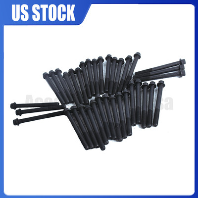 36× Diesel Engine Head Bolt Set For Cummins 3045850 4923187 M14 L10 ISM M11 NEW