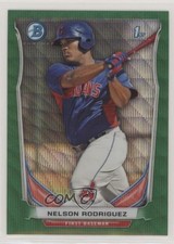2014 Bowman Prospects Chrome Green Wave Refractor 24/25 Nellie Rodriguez 7xm
