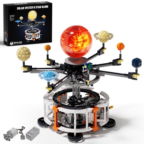 Dual-Mode Spinning Solar System Space Building Kit, STEM Model with ...