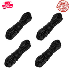 4 Pairs Waxed Round Shoe Laces 3/32 Dress Shoelaces Oxford Business Men Women