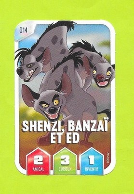 Leclerc Karte - 2025 - Disneys Magie! - Nr. 14 - Shenzi, Banzai und Ed