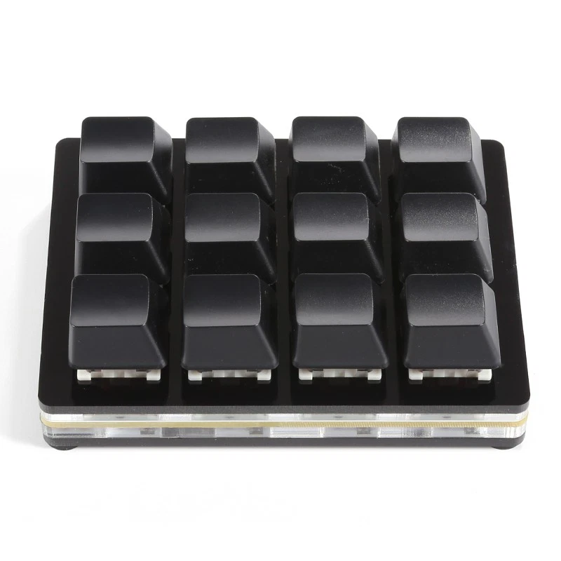 12 Tasten Mechanische Gaming-Tastatur Einhändig USB Mini RGB Tastatur Shortcuts