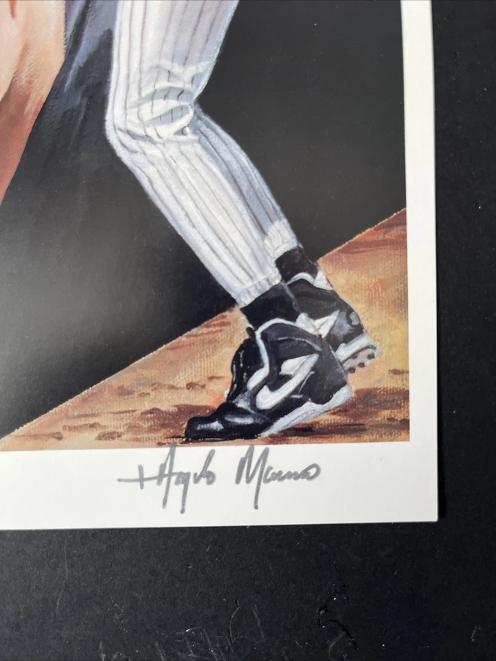 Litografía Derek Jeter # 2/900 (número de Jeter) del artista deportivo Angelo Marino Foto 3 de 4