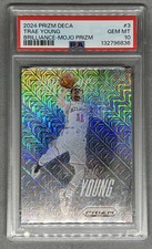 2024 Panini Prizm Deca Trae Young Brilliance Mojo Prizm #3  /25 PSA 10