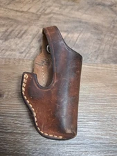 Vtg Bianchi 18A Right Leather Clip On Holster fits Beretta 950BS Jetfire, Minx