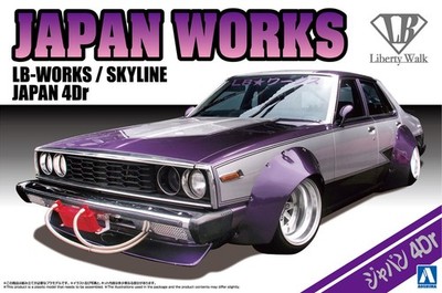 AOSHIMA Liberty Walk Series No.1 LB-Works Skyline Japan 4Dr 1/24 Plastikmodell