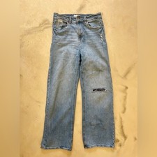 Upcycled 90s Jeans, Size 8, Vintage-Inspired, Sustainable Fashion