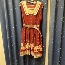 Innocent World Rabbit Letter Pattern Jumper Skirt Jsk Enji