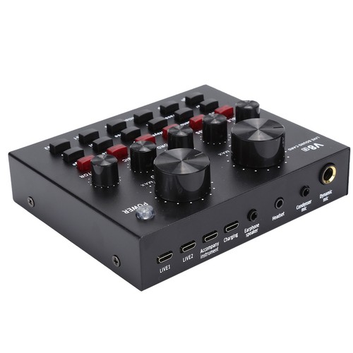 V8 Live Broadcast Sound Card Mobile Phone USB Host Multifunction Computer Kar FY - Afbeelding 22 van 22